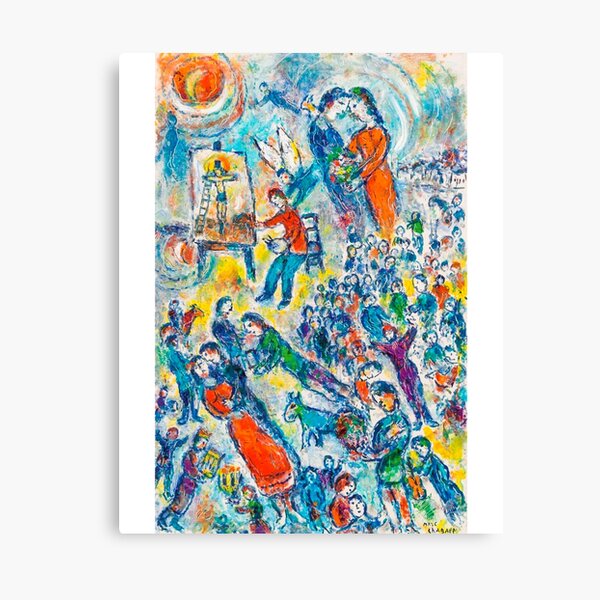 Gedruckt auf Leinwand 40x60cm Rahmenlos Marc Chagall Blumenkarneval Surrealismus Ästhetik Jüdische Kultur Poetische Malerei Wandkünstler Dekoration Gedruckt auf Leinwand 40x60cm Rahmenlos Marc Chagall Blumenkarneval Surrealismus Ästhetik Jüdische Kultur Poetische Malerei Wandkünstler Dekoration
