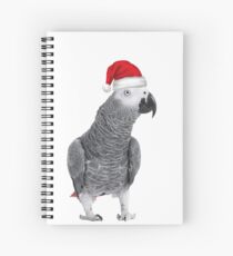Graupapagei - Frohe Weihnachten! Spiralblock