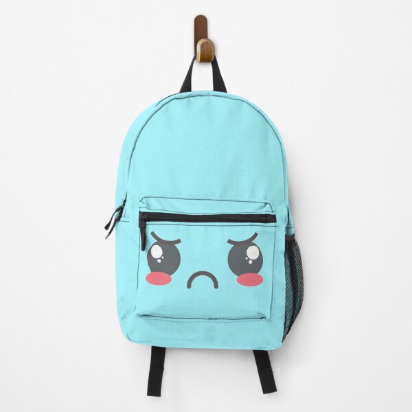 Item preview, Kawaii Frowny Face (Blue) designed and sold by Erie-Cole.