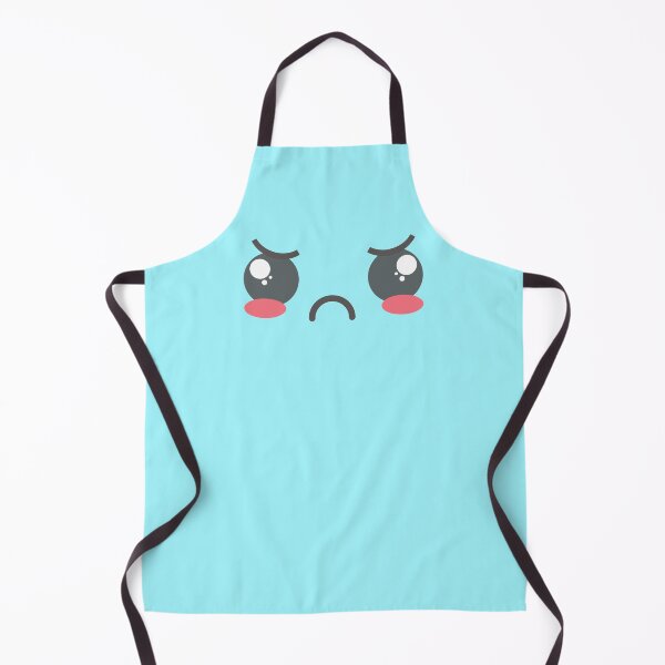 Item preview, Kawaii Frowny Face (Blue) designed and sold by Erie-Cole.