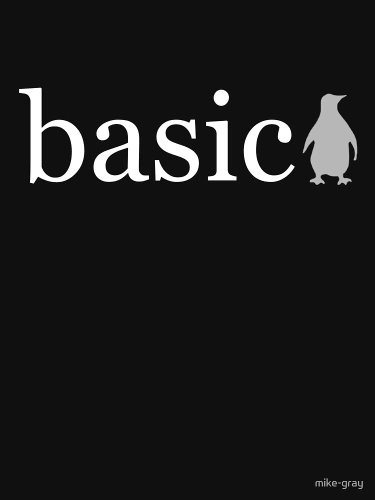 The Word Basic Written in White on a Black Background by mike-gray