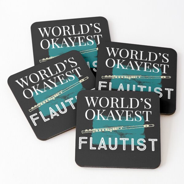 Item preview, World’s Okayest Flautist  designed and sold by BeardedTree.
