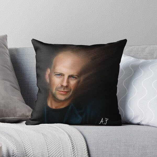 Bruce Willis Throw Pillow