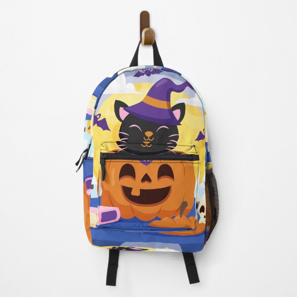 Item preview, Cute Funny Halloween Costume Pumpkin Cat Skull Hat designed and sold by Ross-Sergey.