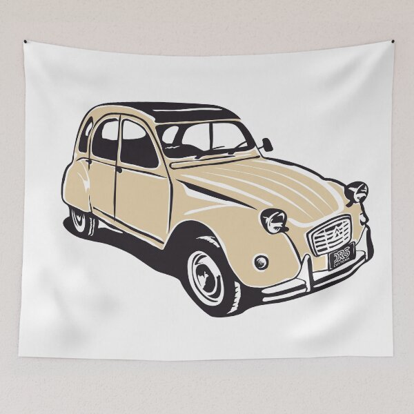 Item preview, 2CV classic French car DRS Customs beige designed and sold by DRScustoms.