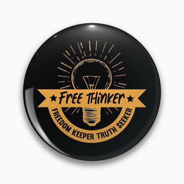 Item preview, Free Thinker Freedom Keeper Truth Seeker - Quote Shirt for Men, Women designed and sold by Unicorny-Design.