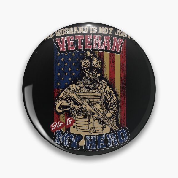 Artikelvorschau, Mein Mann ist nicht nur ein Veteran, er ist mein Held, der Vater eines lustigen Veteranen Vintage entworfen und verkauft von Hero Prod.