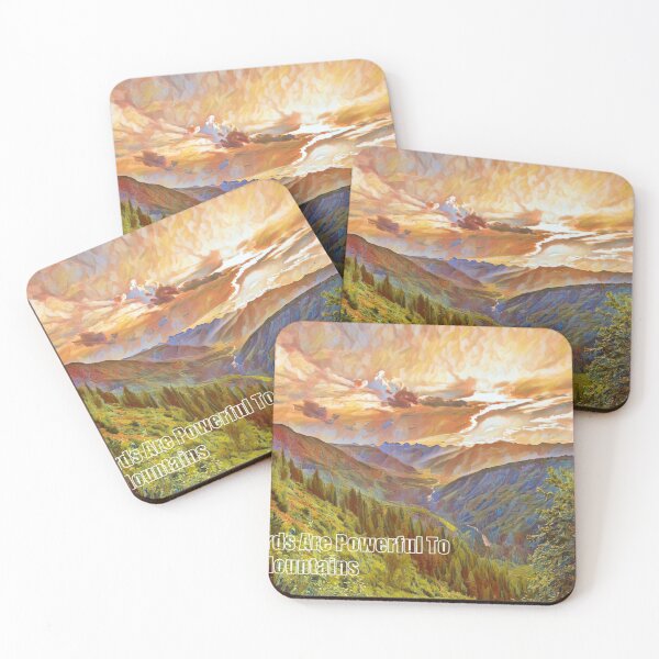 Item preview, My Words Are Powerful to Move Mountains, Impressionist Painting Print designed and sold by iASunshine.