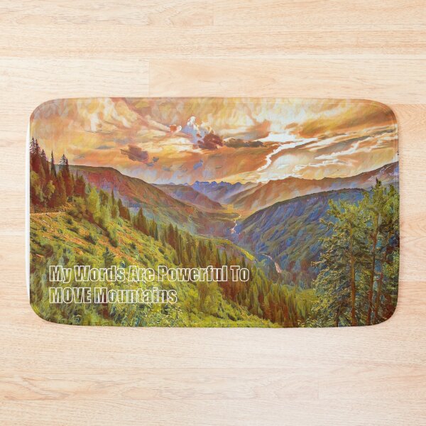 Item preview, My Words Are Powerful to Move Mountains, Impressionist Painting Print designed and sold by iASunshine.