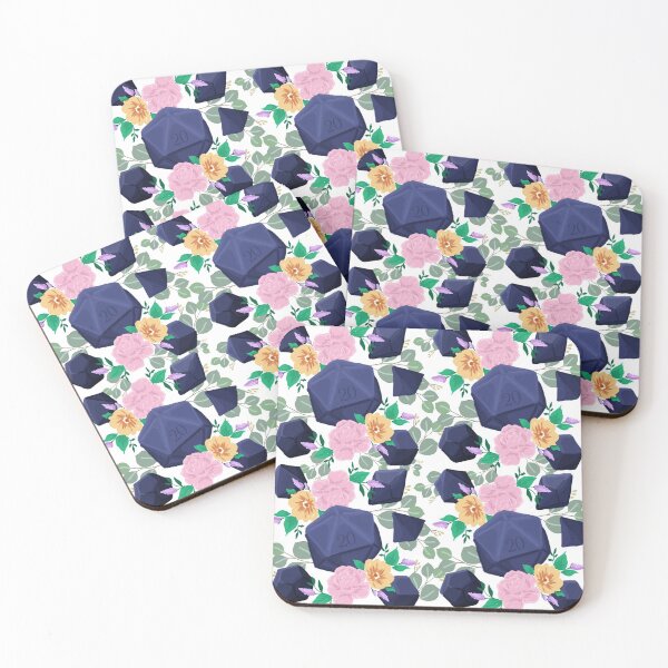 Item preview, Dungeons and Dragons Dice Feature Floral Watercolour designed and sold by NickiCollings.