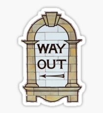 Way Out Sticker