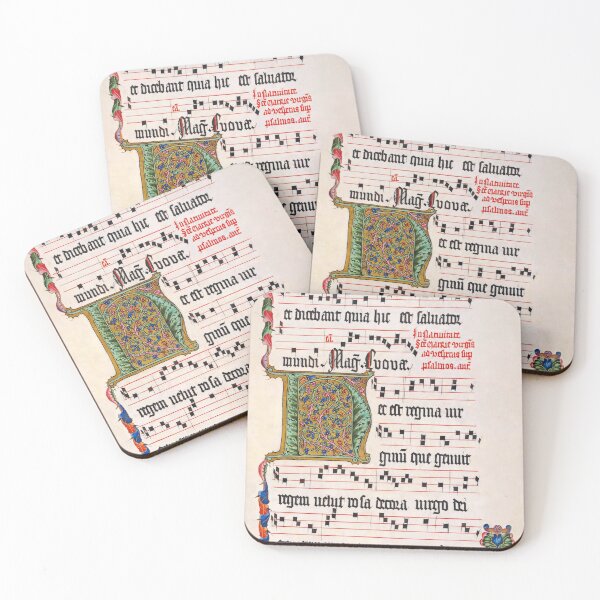 Item preview, Antiphonary - Medieval Musical Manuscript designed and sold by brushandframes.