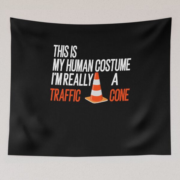 Item preview, Halloween Human Costume I'm Really A Traffic Cone designed and sold by JustBeeAwesome.