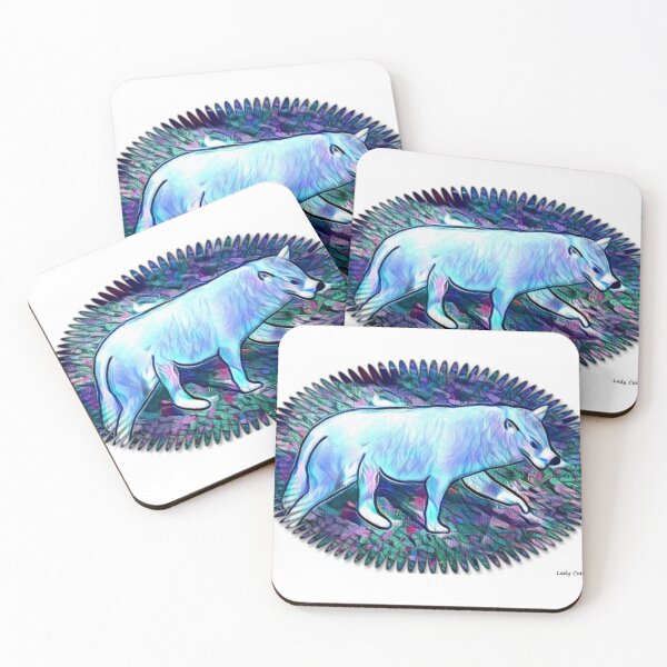 Item preview, Artic wolf art designed and sold by LadyCottonTail.