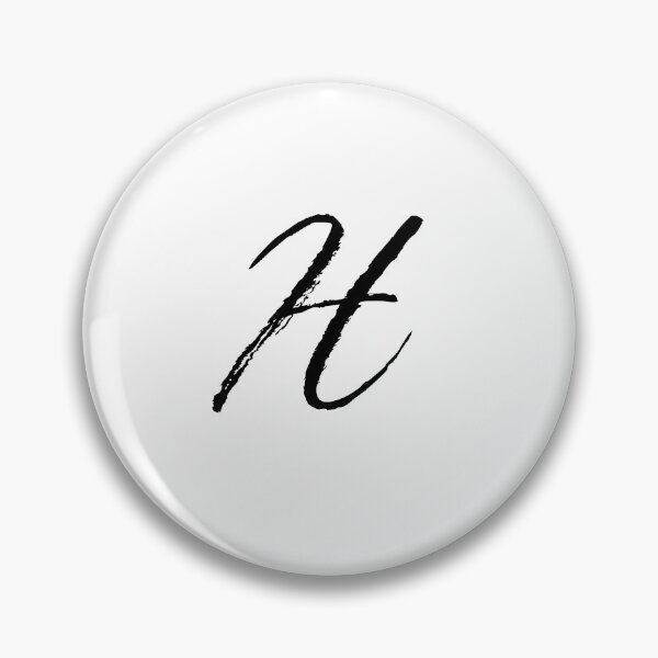 Aperçu de l'œuvre Monogramme en italique | Lettre monogramme H créée et vendue par JustSeasons.