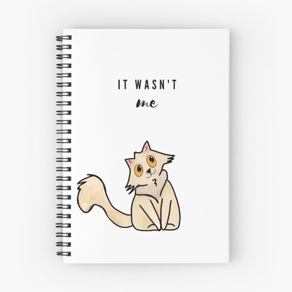 Item preview, It Wasn't Me cream cat  designed and sold by Shannon McRoberts.