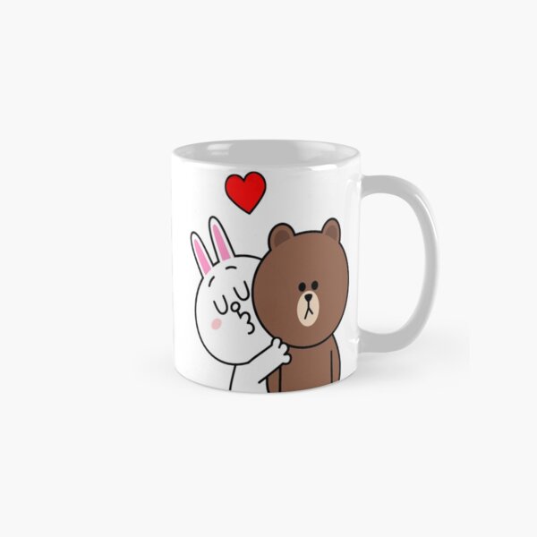 Ours brun et Cony A Kiss 4 U Mug classique