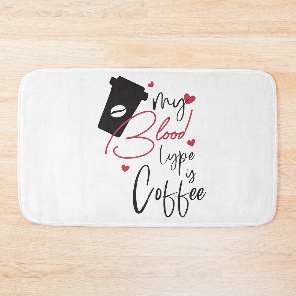 Item preview, Cute My Blood Type Is Coffee - Trendy Cup of Coffee Illustration Gift Idea For Coffee Lovers designed and sold by Prince - Bestseller ★★★★★.