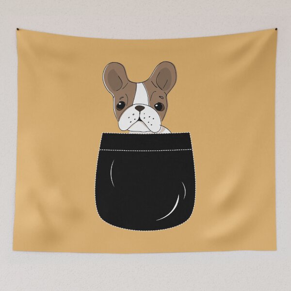 Item preview, Bulldog in a pocket - Dog in your pocket - Dog lovers designed and sold by Alice-Elgawi.