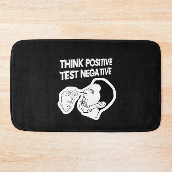 Item preview, Think positive Test negative (dark background version) designed and sold by Starboy Design.