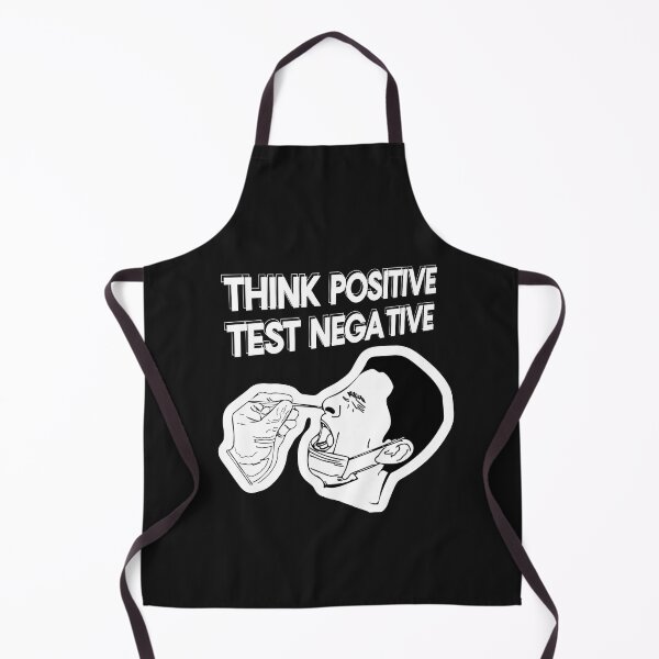 Item preview, Think positive Test negative (dark background version) designed and sold by Starboy Design.