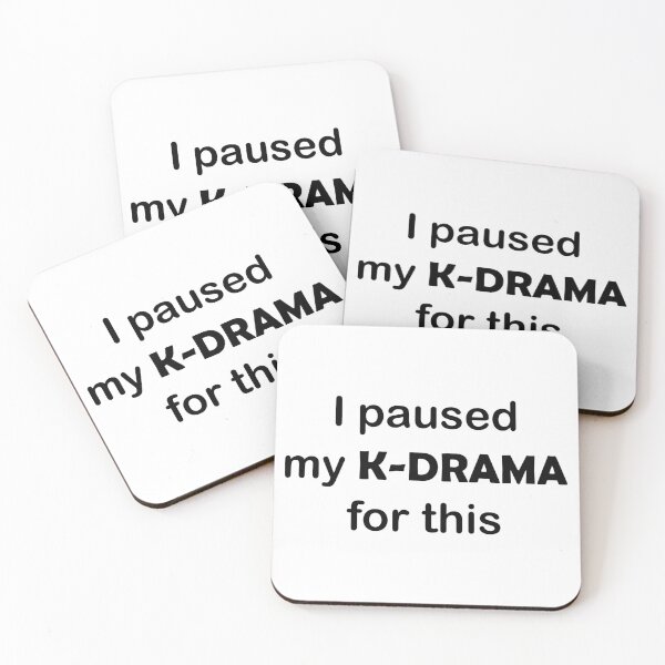 Item preview, Hice una pausa en mi drama K para esta divertida tipografía negra designed and sold by Deegital18.
