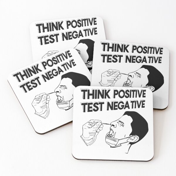 Item preview, Think positive Test negative  designed and sold by Starboy Design.