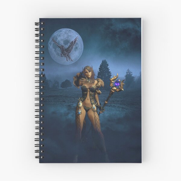 Item preview, Sorceress at night in the fantasy forest designed and sold by brendanre.