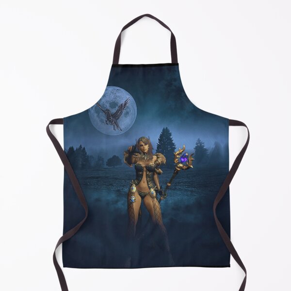 Item preview, Sorceress at night in the fantasy forest designed and sold by brendanre.