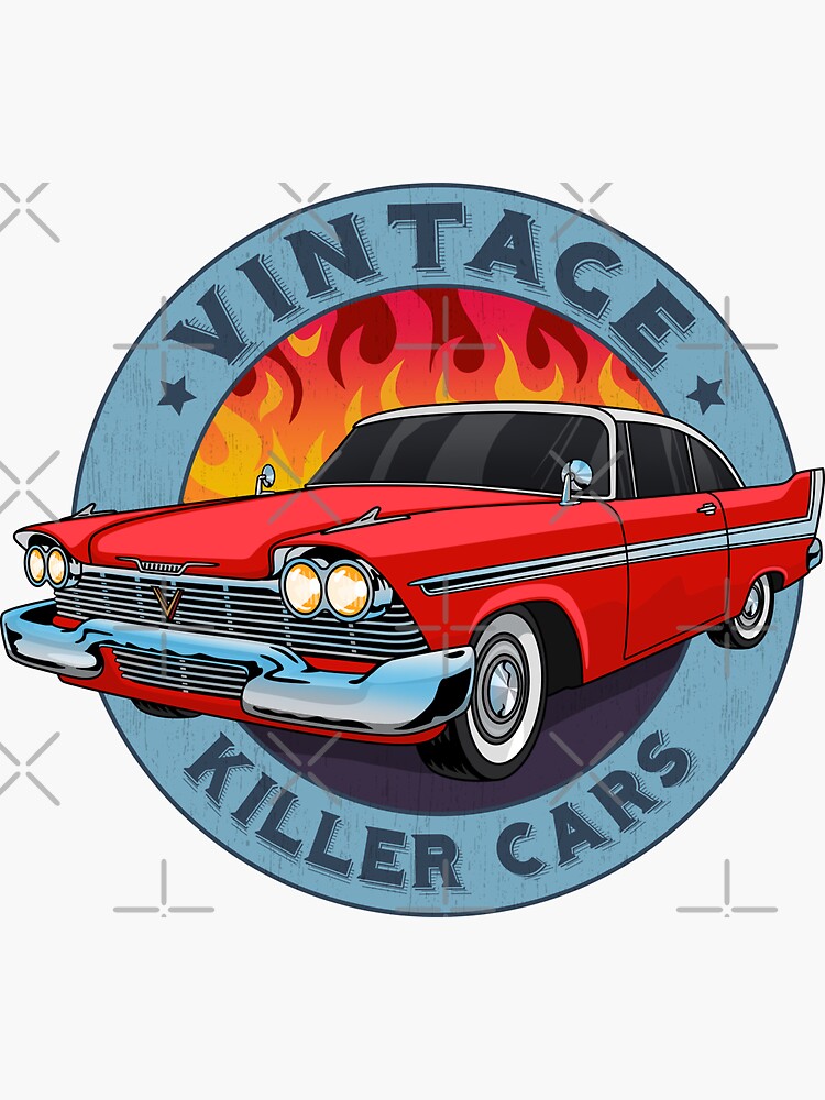 Vintage Killer Cars Sticker