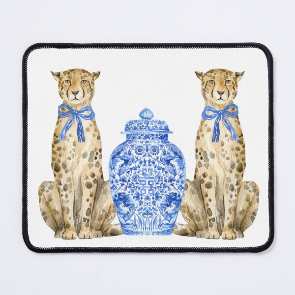 Vista previa del artículo con la obra «Chinoiserie de leopardo majestuoso», diseñado y vendido por Yunihadi.