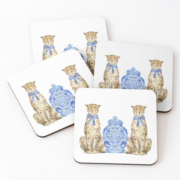 Item preview, Stately Leopard Chinoiserie designed and sold by Yunihadi.