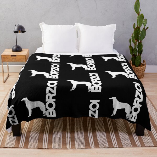 Item preview, Borzoi Dog Breed Silhouette in Black and White designed and sold by AlohaHound.