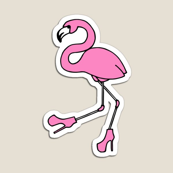 Sassy Flamingo Magnet