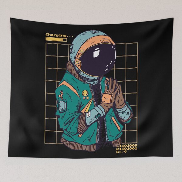 Item preview, Spaceman Cool Vaporwave Urban Colorful Style designed and sold by OWLvision33.
