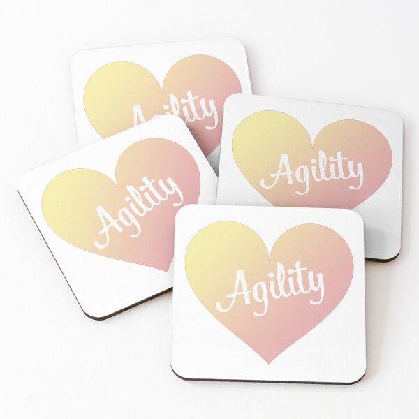 Item preview, Love agility in a pastel pink and yellow gradient heart designed and sold by PausePapote.
