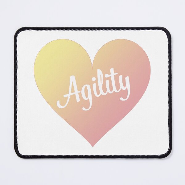 Item preview, Love agility in a pastel pink and yellow gradient heart designed and sold by PausePapote.