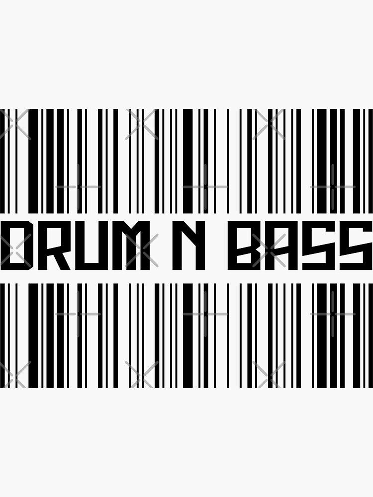 "Drum N Bass Barcode Music " Sticker for Sale by Marvelpic Redbubble