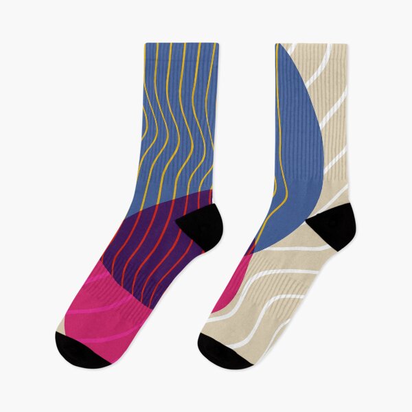 Item preview, Bauhaus - Retro / Art Deco architecture discipline from Berlin, Germany - Available in posters, etc - Wavy Pink & Blue designed and sold by ArcFoundationCo.