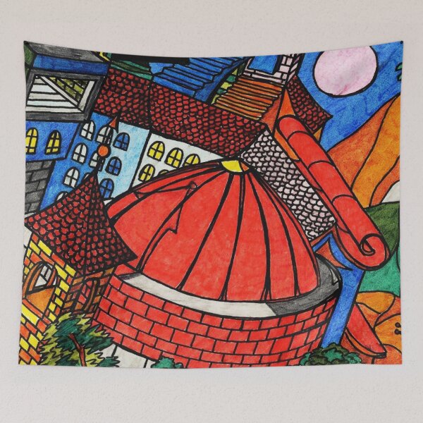 Item preview, Psychedelic Bird's Eye View of Countryside designed and sold by YuviMK.