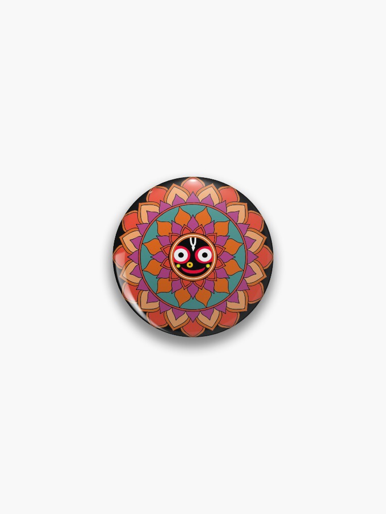 Hare Krishna Mahamantra Pin for Sale by Mandala108