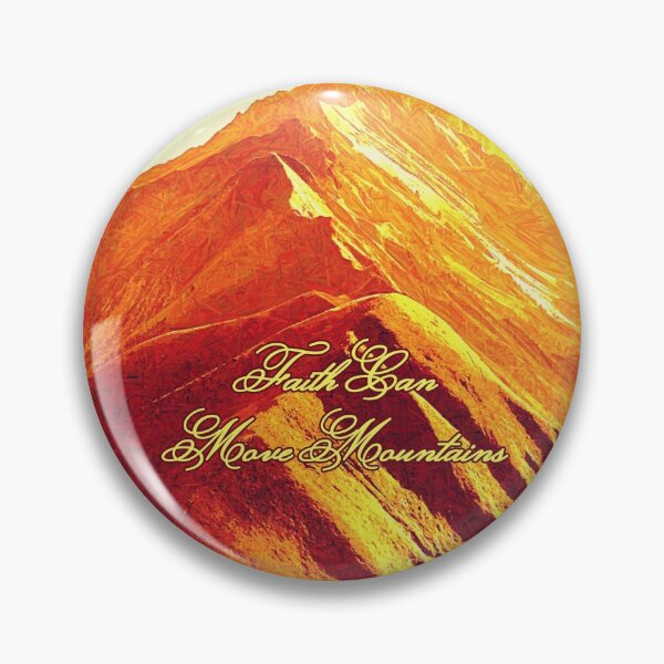 Item preview, Faith Can Move Mountains, Impressionist Painting Mountains and Clouds designed and sold by iASunshine.