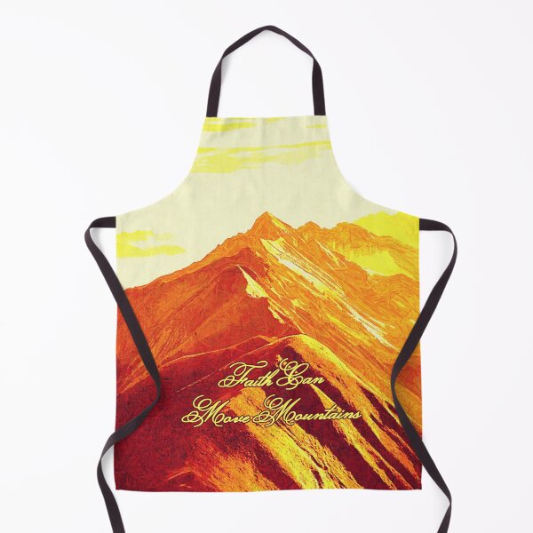 Item preview, Faith Can Move Mountains, Impressionist Painting Mountains and Clouds designed and sold by iASunshine.