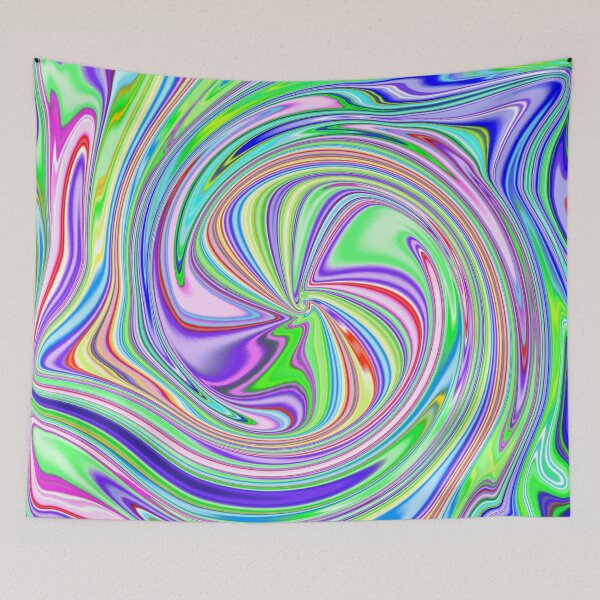 Item preview, Colorful Round Candy Stripe Vortex Abstract designed and sold by Deborah Camp.
