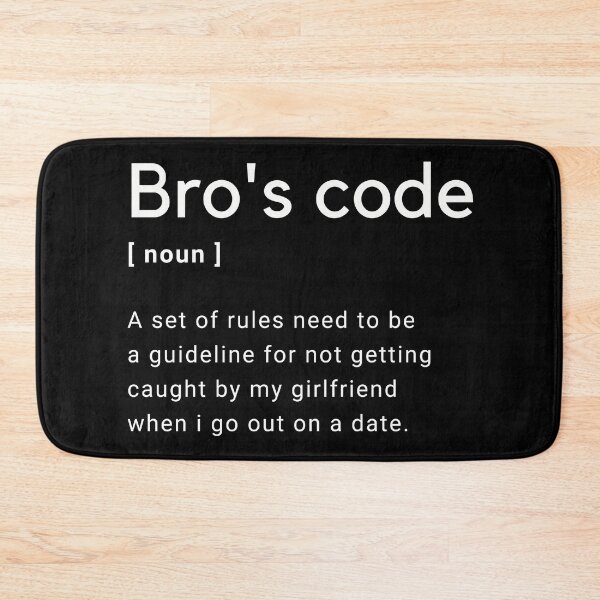 Item preview, Bro's Code definition designed and sold by Amine-Creation.
