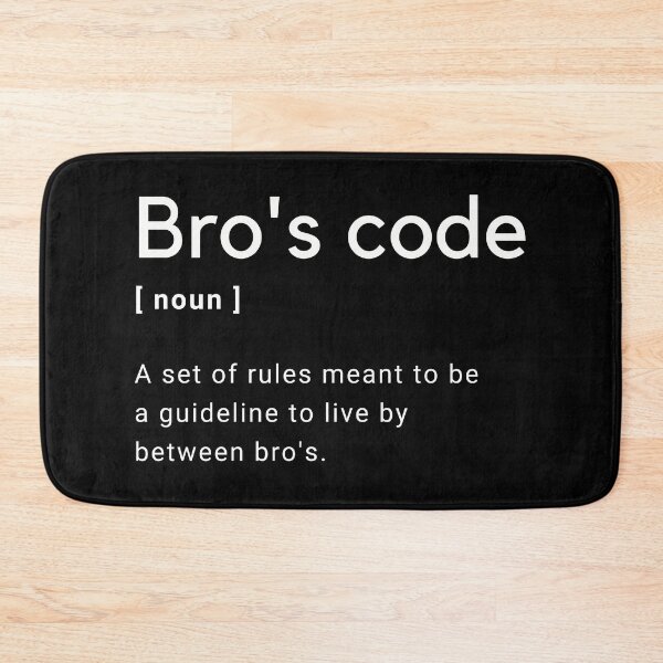 Item preview, Bro's Code definition designed and sold by Amine-Creation.