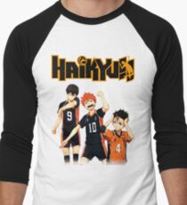 Haikyuu - Tobio, Hinata and Nishinoya Men's Baseball ¾ T-Shirt