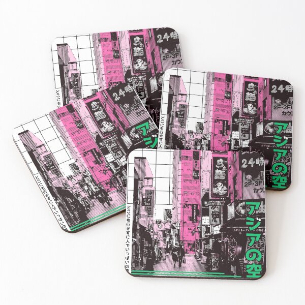 Item preview, Vaporwave Cyberpunk Japanese Neon City designed and sold by OWLvision33.