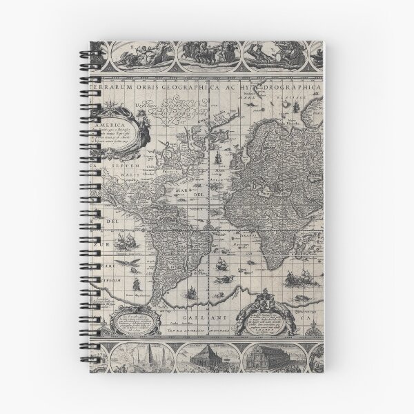 Item preview, Vintage World Map ca 1606 designed and sold by implexity.