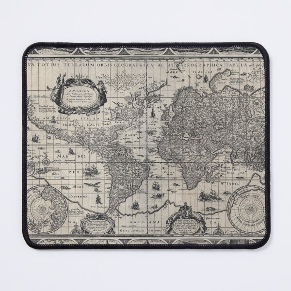 Item preview, Vintage World Map ca 1606 designed and sold by implexity.